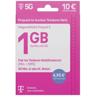 Telekom Magenta Mobil S Prepaid-Karte ohne Vertragsbindung