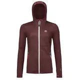 Ortovox Damen Fleece Hoodie Jacke (Größe S, rot)