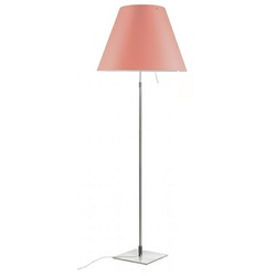 Luceplan - Costanza Stehleuchte Alu/Edgy Rosa - cm