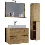 VCM my bath Badmöbel-Set Lendas L 915206 honig-eiche 94,0 x 46,0 x 150,0 cm