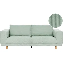 3-Sitzer Sofa Cord mintgrün NIVALA