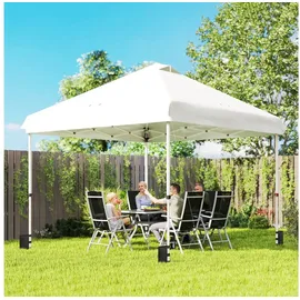 Outsunny Pavillon 3 x 3 m inkl. 0 Seitenteile Weiß