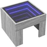 vidaXL Nachttisch mit Infinity-LED Grau Sonoma 40x40x30 cm