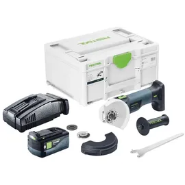 Festool AGC 18-125 EB-Basic inkl. 1x 5,0 Ah + Schnellladegerät + Systainer