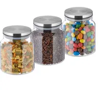 Relaxdays Vorratsglas 1100 ml 3 St.