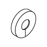 Hewi 801 Rosettenkappe 1086236 koralle, geteilt, für Stangensysteme d= 33mm