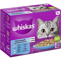 Whiskas Multipack 1+ Fisch Auswahl in Gelee 12 x 85g