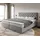 DeLife Boxspringbett Dream-Great Mikrofaser Grau 200x200 cm Bonell-Matratze PolyurethanTopper - Grau
