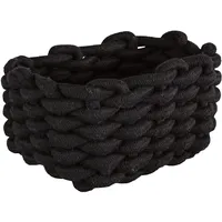 KLEINE WOLKE Korb, Schwarz, Länge 19 cm, Breite 14 cm, Höhe 10 cm, 8605926060