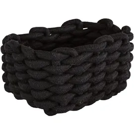 KLEINE WOLKE Korb, Schwarz, Länge 19 cm, Breite 14 cm, Höhe 10 cm, 8605926060