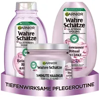 Garnier True Treasures Glättendes Haarpflege-Set Conditioner 200 ml