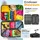 Kesser KESSER® Reisekoffer Koffer ABS Hartschalenkoffer mit Zahlenschloss, Kofferwaage & Reisebrieftasche 360° Rollen Koffer für Business Reise Trolley