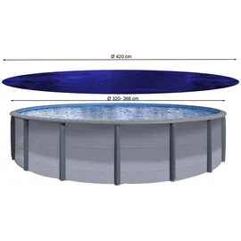 Quick Star Poolabdeckung blau 420 cm