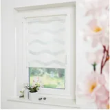 GARESA Doppelrollo Welle, GARESA, Lichtschutz, ohne Bohren, freihängend, Klemmfix, dekorativ, stufenlos verstellbar weiß 45 cm x 150 cm