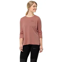 Jack Wolfskin Damen CROSSTRAIL 3/4 T W Wander-Shirt, Blush Powder, S