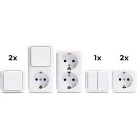 McPower Aufputz-Set McPower Finery Starter'', 7-teilig weiß