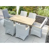 Zebra Gartenmöbel-Set Novus-Loomus Silk White