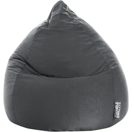 Sitting Point Sitzsack Easy XL Mikrofaser Grau Anthrazit