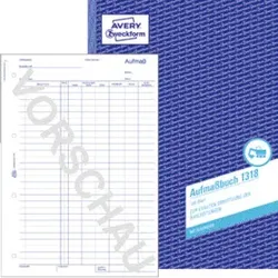 Aufmassbuch A4 100BL ZWECKFORM 1318 f,Baugewerbe