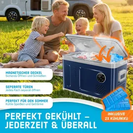 Kesser Kompressor Kühlbox 2in1 Doppelzone 49 l
