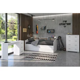 58 aufm Kessel KINDERZIMMER SET Parisot Sleep 4-tlg. Holzdekor Weiß/Eiche