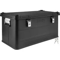 Trucky Aluminium Box mit Deckel Schwarz Alu Kiste Box