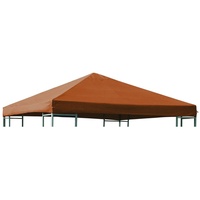 DEGAMO Ersatzdach für Metall- und Alupavillon 3x3 Meter terracottafarben,