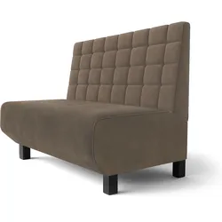 Wagner F | Gastrobank | B:H 140 x 100 cm | Taupe | Blocks | Samt