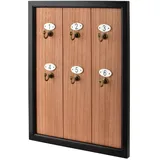 Mondex Schlüsselhalter, Schwarz, Holz, 1.5x30x40 cm, Garderobe, Schlüsselboards & -kästen
