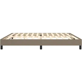 vidaXL Boxspringbettgestell 200 x 200 cm Taupe