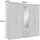 WIMEX Kleiderschrank Ben 225 x 210 x 58 cm Weiß