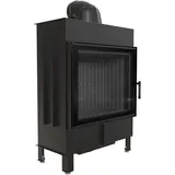 Kamineinsatz kratki LUCY 15 kW Feuerraumverkleidung schwarz