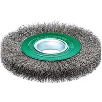 Lessmann Draht-Rundbürste (grün) INOX-Draht 0,30 mm, Bürsten-⌀xBesatzbreite: 178X23 mm