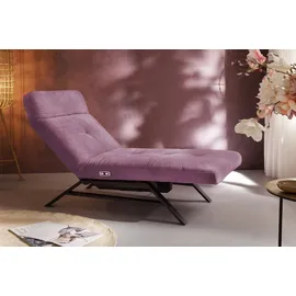 KAWOLA Relaxliege AMERIVA Polyester 80 x 110 x 158 cm lila mit Kissen und Kopfteil