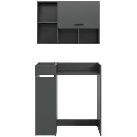 MID.YOU Waschmaschinenschrank Free 95 x 195 x 60 cm Anthrazit