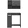 MID.YOU Waschmaschinenschrank Free 95 x 195 x 60 cm Anthrazit