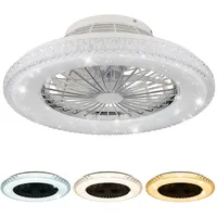 GLOBO LED Deckenventilator, dimmbar, Fernbedienung, CCT, D 50 cm