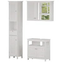 Vicco Badmöbel-Set Riad, Weiß, 3 Teile, Option 2