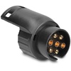 Navaris Anhängerkupplung, Trailer Adapter 7 zu 13 Pin - 12 V Adapter für Auto Anhänger-Kupplung Steckdose 7-polig auf Anhänger Stecker 13-polig - Adapter 7 auf 13 Pol