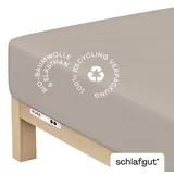 schlafgut Pure Baumwolle 180 x 200 - 200 x 220 cm sand mid