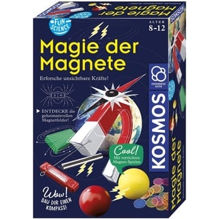 KOSMOS 654146 Fun Science – Magie der Magnete, Baue deinen eigenen Kompass, erforsche unsichtbare Kräfte, Mit spannenden Magnetspielen und Versuchen, Experimentierset für Kinder ab 8 Jahre, Geschenk