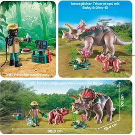Playmobil Dinos Triceratops mit Jungtier 71821