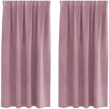 vidaXL Verdunkelungsvorhänge 2 pcs Dunkelrosa 140 x 175 cm
