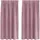 vidaXL Verdunkelungsvorhänge 2 pcs Dunkelrosa 140 x 175 cm