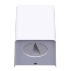 Nowa Außenleuchte Kunststoff 10x11,5x10 cm 2x 2 Watt warmweiß weiß