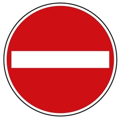 Dreifke Verkehrsschild Verkehrszeichen Verbot der Einfahrt Nr. 267, Ø 420mm, Alu 2mm, RA1