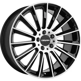 CARMANI 17 Fritz 9,0 x 19 5 x 112 ET53 Schwarz Poliert