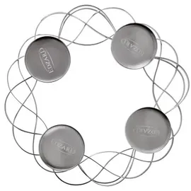 Edzard Adventskranz Alita (Ø 25 cm), silberfarben, Edelstahl, vernickelt,