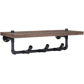 Mendler Garderobenpaneel HWC-C45 Braun