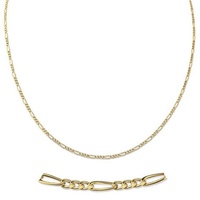 Firetti Collierkettchen »Schmuck Geschenk Gold 333 Halsschmuck Halskette Goldkette Figarokette«, 70909437-60 gelbgoldfarben